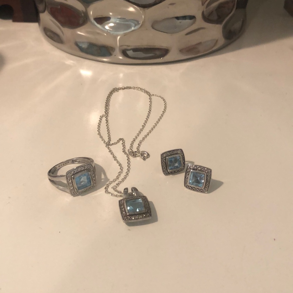 Aquamarine jewelry set